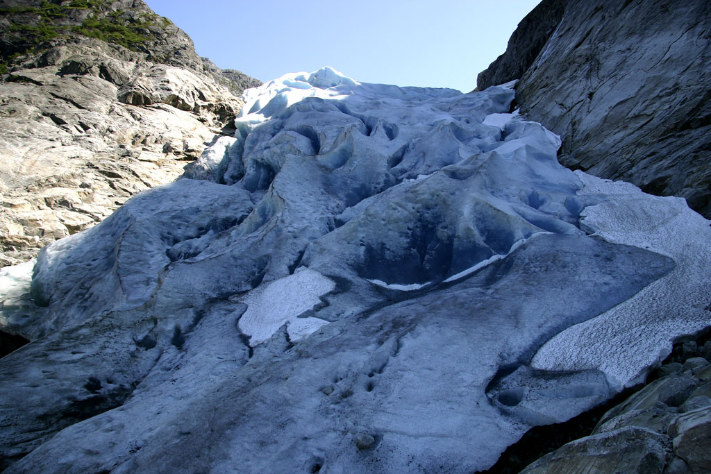 The glacier Bondhusbreen in is an offshoot of the Folgefonna glacier